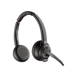 Poly Savi S8220 Spare Wireless Noise Canceling Stereo Headset, Over-the-Head, Black (85T31AA#ABA)