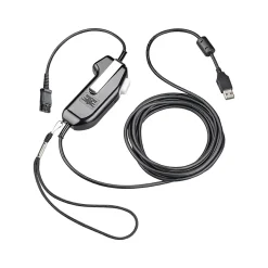 Poly SHS 2626-13 Monaural PTT Secure Voice Attachment, USB-A - Quick Disconnect (8K7N0AA#AC3)
