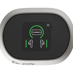 Poly Voyager Free 60+ UC Wireless Noise Cancelling Bluetooth Earbuds, USB-C, MS Certified, Carbon Black (7Y8H0AA)