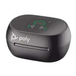 Poly Voyager Free 60+ UC Wireless Noise Cancelling Bluetooth Earbuds, USB-C, MS Certified, Carbon Black (7Y8G4AA)