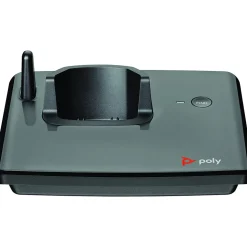 Poly VVX D230 Cordless VOIP Phone, Black (89B48AA#ABA)
