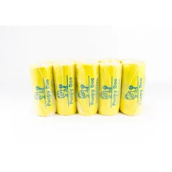 Poopy Doo Diaper Disposal Trash Bags, Yellow, 10 Rolls/Case (PD-10-200)