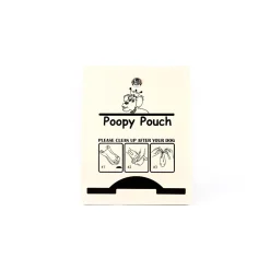 Poopy Pouch Express Pet Waste Bag Dispenser, Silver Metallic (PP-EXP-BEIGE)