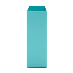 Poppin ABS Plastic File Box, Aqua, 4 Count (101274-MC)