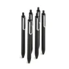 Poppin Black Retractable Gel Luxe Pen, Black Ink, Set of 100 (104509)