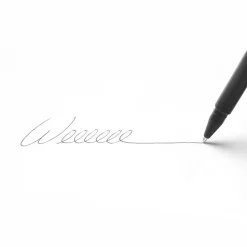 Poppin Black Signature Ballpoint Pen, Black Ink, Set of 100 (104600)