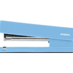 Poppin Desktop Stapler, 20-Sheet Capacity, Sky (108542)