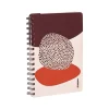 Poppin Elements Notebook, 6" x 8.25", Ruled, 40 Sheets, Pink/Red (108838)