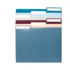 Poppin File Folder, 1/3-Cut Tab, Letter Size, Assorted Colors, 6/Pack (108844)
