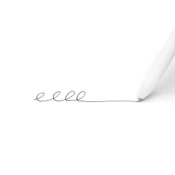 Poppin Luxe Retractable Gel Pen, Fine Point, Black Ink, 6/Pack (100086)