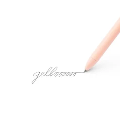 Poppin Luxe Retractable Gel Pen, Fine Point, Black Ink, 6/Pack (104448-US)