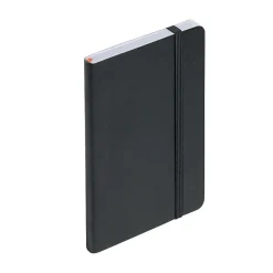 Poppin Professional Notebooks, 3.5" x 5.5", College Ruled, 96 Sheets, Black, 25/Set (104141)