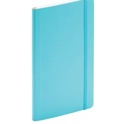 Poppin Professional Notebooks, 5" x 8.25", Wide Ruled, 96 Sheets, Blue, 25/Set (104129)