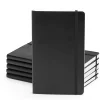 Poppin Professional Notebooks, 5" x 8.25", Wide Ruled, 96 Sheets, Black, 25/Set (104124)