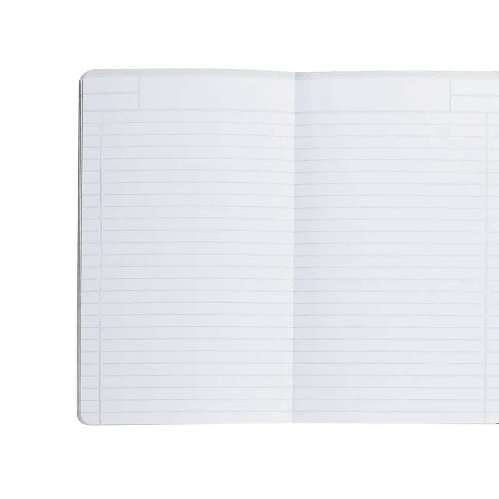 Poppin Professional Notebooks, 5" x 8.25", College Ruled, 96 Sheets, Blue, 25/Set (104130)