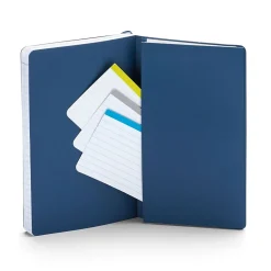Poppin Soft Cover Notebooks, Medium, Navy, 100/Box (105045)