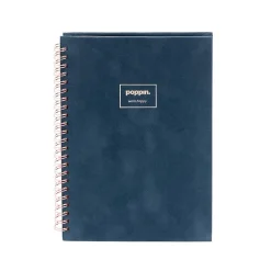 Poppin Velvet 1-Subject Professional Notebooks, 6" x 8.25", Dotted, 40 Sheets, Blue (106162)