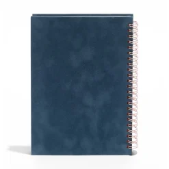 Poppin Velvet 1-Subject Professional Notebooks, 6" x 8.25", Dotted, 40 Sheets, Blue (106162)
