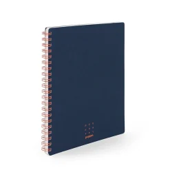 Poppin Work Happy 1-Subject Notebook, 8.5" x 11", Ruled, 40 Sheets, Lagoon/Turquoise (106645)