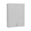 Poppin Work Happy 1-Subject Notebook, 8.5" x 11", Ruled, 40 Sheets, Light Gray (108849)
