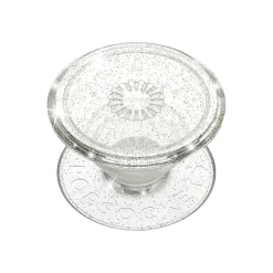 PopSockets PopGrip Clear Glitter Silver Universal Grip (805149)