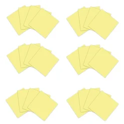 Post-it 100% Recycled Paper Super Sticky Notes, 3" x 3", Canary Collection, 70 Sheets/Pad, 24 Pads/Pack (654R-24SSCY-CP)