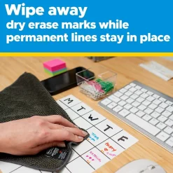 Post-it Easy Erase Plastic Adhesive Dry-Erase Whiteboard, 9.1