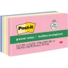 Post-it Greener Recycled Notes, 3" x 5", Sweet Sprinkles Collection, 100 Sheet/Pad, 5 Pads/Pack (655RPA)