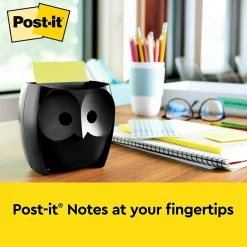 Post-it Note Dispenser, Owl Design, Black (OWL-330-BK)