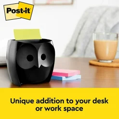 Post-it Note Dispenser, Owl Design, Black (OWL-330-BK)