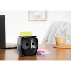 Post-it Note Dispenser, Owl Design, Black (OWL-330-BK)