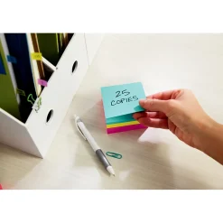 Post-it Notes, 3" x 3", Assorted Collection, 400 Sheet/Pad (2027)