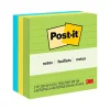 Post-it Notes, 4" x 4", Floral Fantasy Collection, Lined, 200 Sheet/Pad, 3 Pads/Pack (6753AUL)
