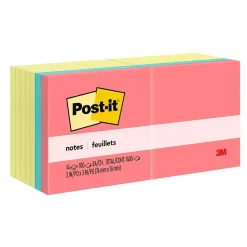 Post-it Notes, 3" x 3", Poptimistic Collection, 100 Sheet/Pad, 14 Pads/Pack (65414YWM)
