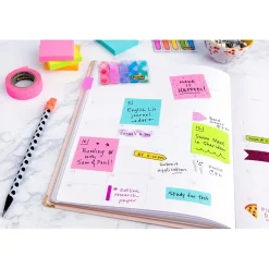 Post-it Notes, Assorted Collection, 1 7/8" x 1 7/8", 400 Sheet/Pad, 3 Pads/Pack (20513PK)