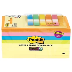 Post-it Notes Combo Pack, 3" x 3", Assorted Collection, 90 Sheet/Pad, 16 Pads/Pack (654-16SSCY-B)