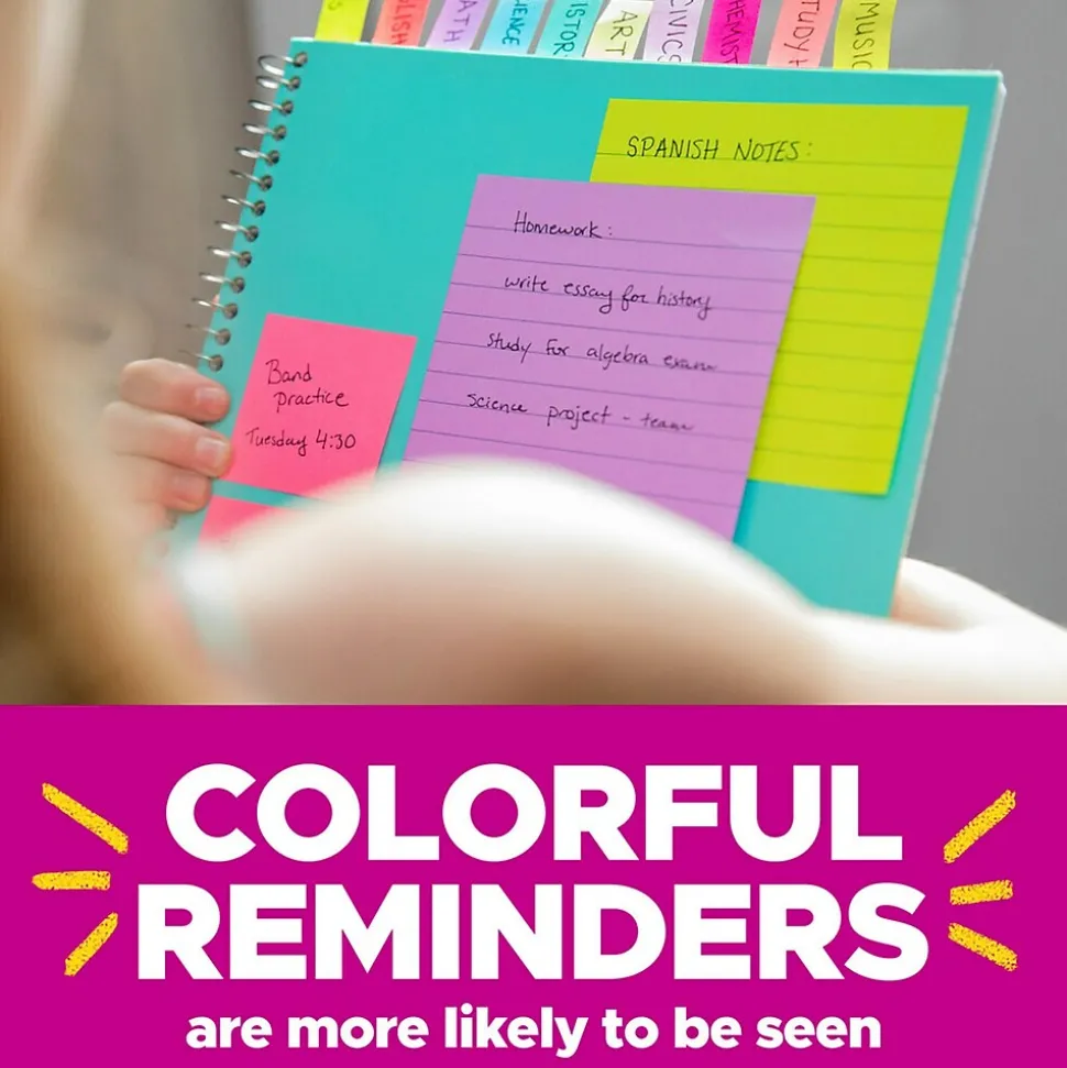 Post-it Pop-up Notes, 3" x 3", Beachside Café Collection, 90 Sheet/Pad, 12 Pads/Pack (R330UALT)