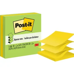 Post-it Pop-up Notes, 3" x 3", Jaipur Collection, 100 Sheet/Pad, 3 Pads/Pack (3301-3AU-FF)