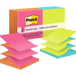 Post-it Pop-up Notes, 3" x 3", Poptimistic Collection, 100 Sheet/Pad, 12 Pads/Pack (R330NALT)