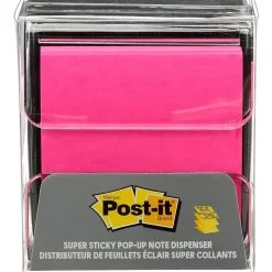 Post-it Pop-Up Notes Dispenser for 3" x 3" Notes, Black (WD-330-BK)