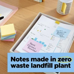 Post-it Recycled Super Sticky Notes, 4