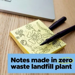 Post-it Recycled Super Sticky Notes, 3