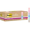 Post-it Recycled Super Sticky Notes, 3" x 3", Wanderlust Pastels Collection, 70 Sheet/Pad, 12 Pads/Pack (654R-12SSNRP)