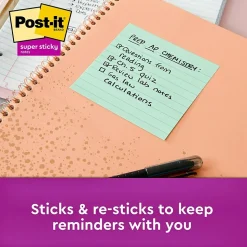 Post-it Recycled Super Sticky Notes, 4
