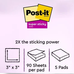 Post-it Recycled Super Sticky Notes, 3