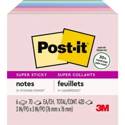 Post-it Recycled Super Sticky Notes, 3