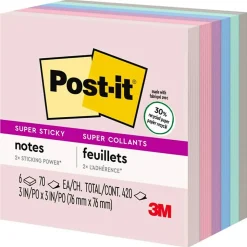 Post-it Recycled Super Sticky Notes, 3