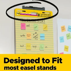 Post-it® Super Sticky Easel Pad, 25" x 30", Yellow with Lines, 30 Sheets/Pad (561)