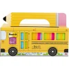 Post-it Super Sticky Notes, Bus Cabinet Pack, Assorted Bright Colors, 24 Pads/Pack, 70 Sheets/Pad (654-24SSBUS)