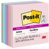 Post-it Super Sticky Notes, 3" x 3", Wanderlust Pastels Collection, 70 Sheet/Pad, 6 Pads/Pack (6546SSNRP)